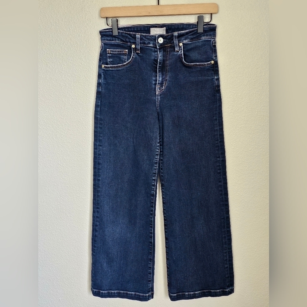 Father's Daughter The Susie High Rise Wide Leg Crop Jeans
